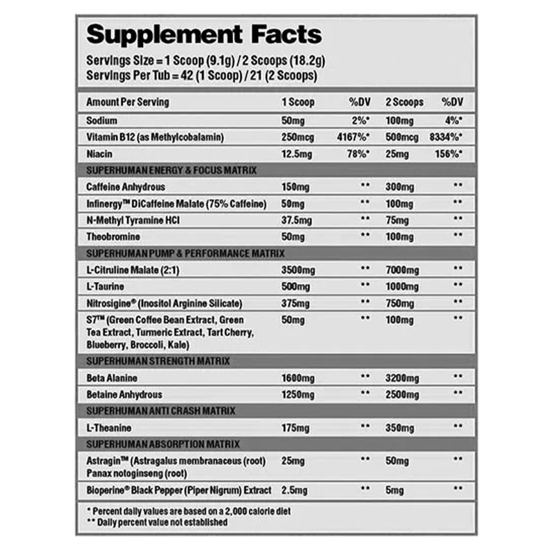 Alpha Lion Superhuman Clinical Dosed Pre Workout Servings Multiple Flavors