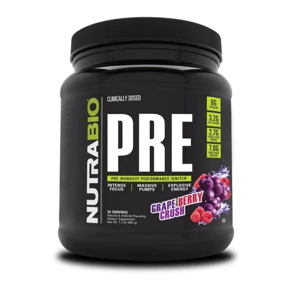 Nutrabio Clinical Pre Workout Various Flavors